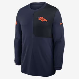 Denver Broncos Sideline Coach Men's Nike Dri-FIT NFL Long-Sleeve
